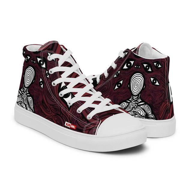 Anxiety Awareness Men's High Top Canvas Shoes Mental Health Streetwear Anxiety Identity by ILLTOCHILL