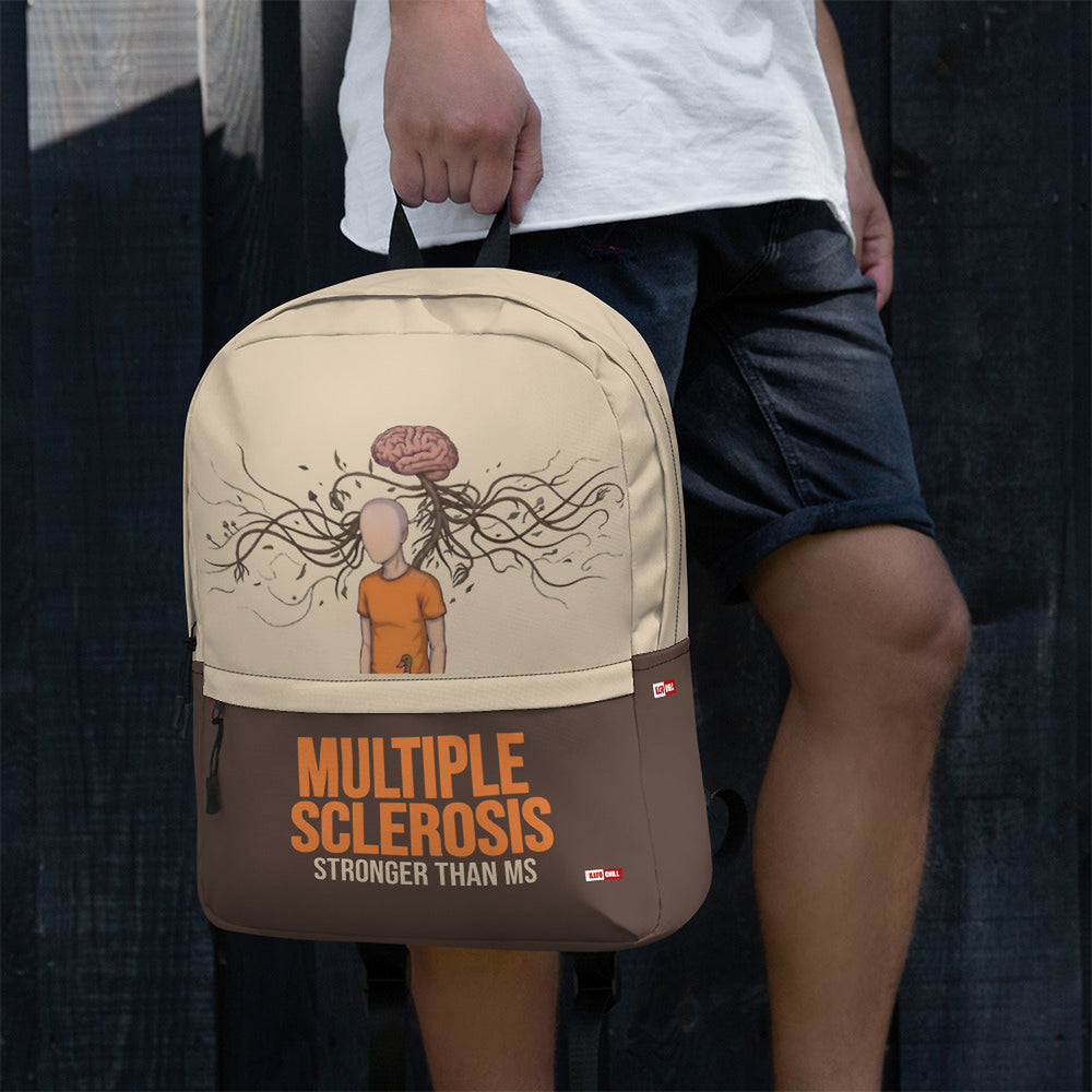 ILLTOCHILL MS Awareness Backpack – Men's Lifestyle Left (Black)