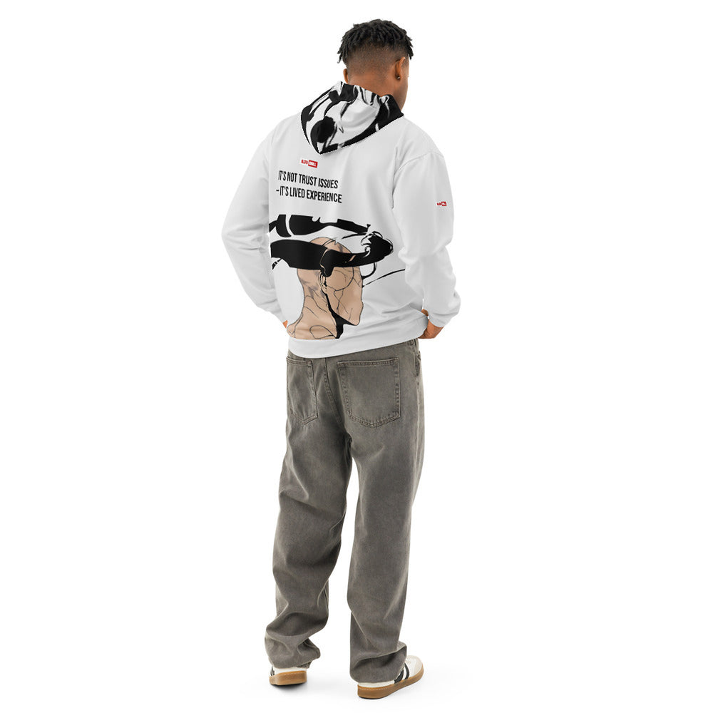 ILLTOCHILL CPTSD awareness Complex Post-Traumatic Stress disorder gift Unisex cotton hoodie – Men's Back (Black)