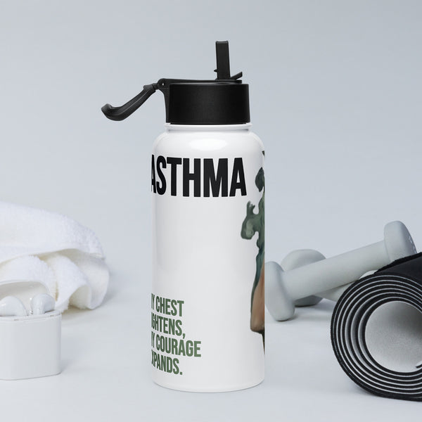 ILLTOCHILL Asthma awareness gift Stainless steel water bottle with a straw lid – Lifestyle 2 Right