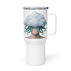ILLTOCHILL OCD awareness Obsessive-Compulsive Disorder gift Travel mug with a handle – Flat Left