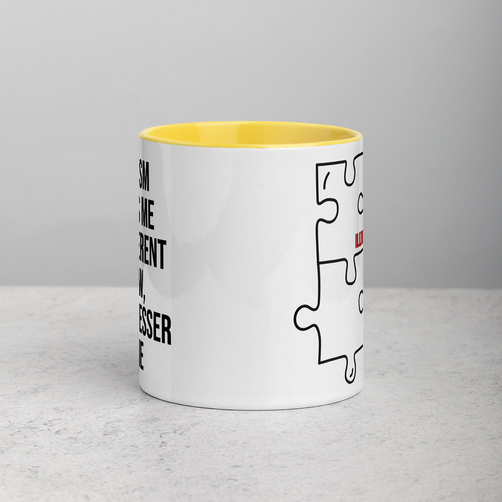 ILLTOCHILL Autism awareness neurodiversity gift  Mug with Color Inside – Lifestyle 2 Front