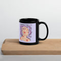 ILLTOCHILL MCAS awareness Mast cell activation syndrome gift Black Glossy Mug – Lifestyle 3 Handle on Right