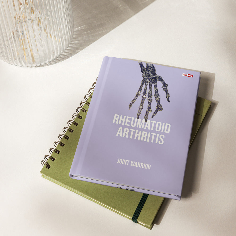 ILLTOCHILL RA awareness Rheumatoid Arthritis support gift Hardcover journal matte – Lifestyle 2 Front (Illtochill Ra Awareness Rheumatoid Arthritis Support Gift Hardcover Journal Matte)