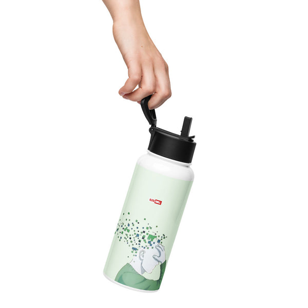 ILLTOCHILL TBI Traumatic brain injury support gift Stainless steel water bottle with a straw lid – Lifestyle Left