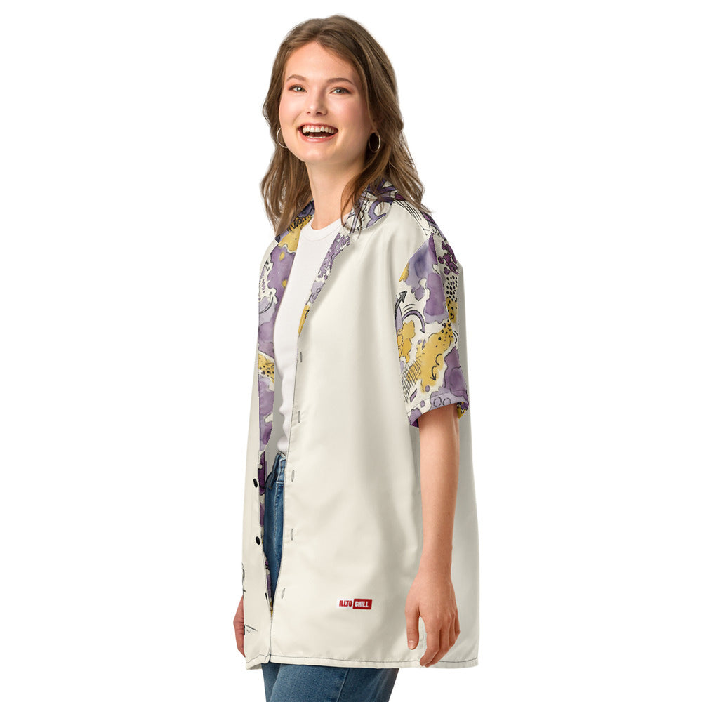 ILLTOCHILL lupus disorder Unisex button shirt – Women's 2 Left Front (Black)