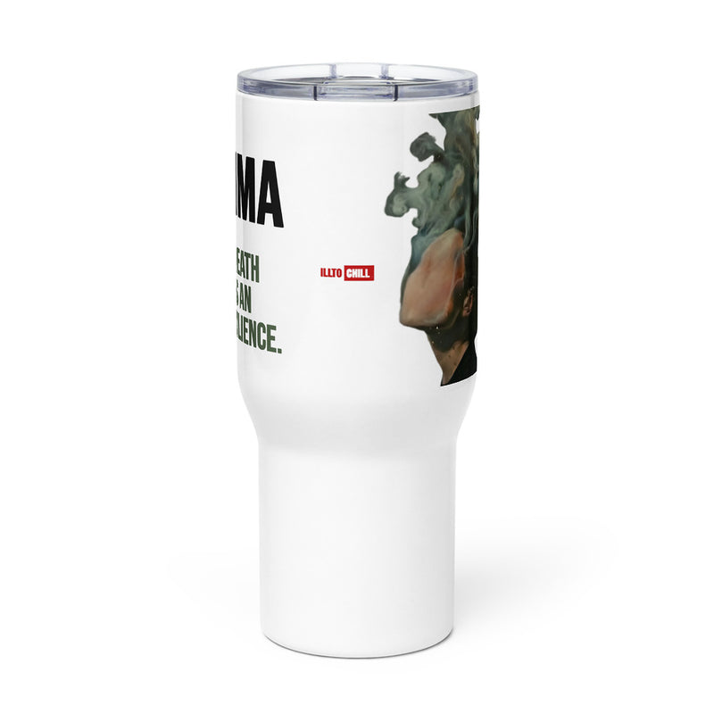 ILLTOCHILL Asthma awareness and support gift travel mug with a handle – Flat Front