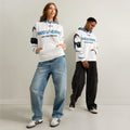 ILLTOCHILL Hard of hearing support gift for hearing impaired Unisex cotton hoodie – Duet Front (White)