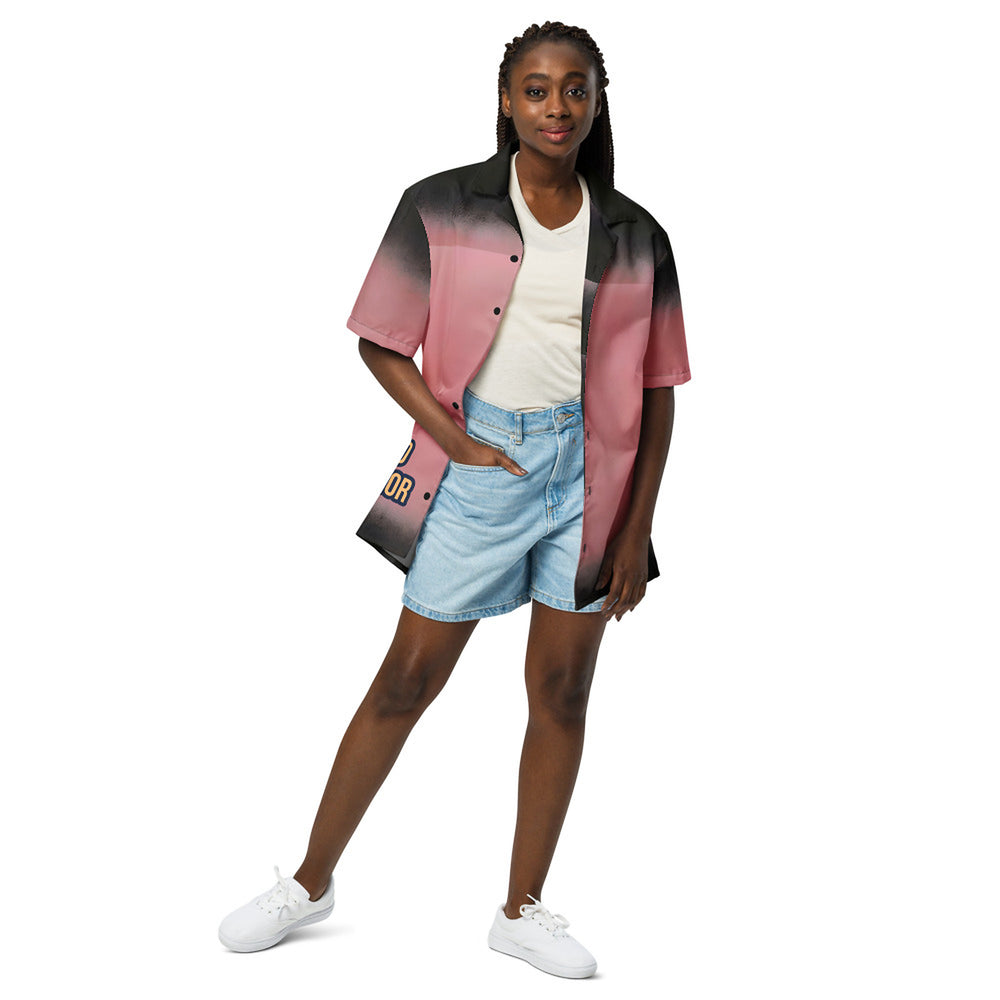 ILLTOCHILL Endometriosis awareness Endo support Unisex button shirt – Women's Front (Black)