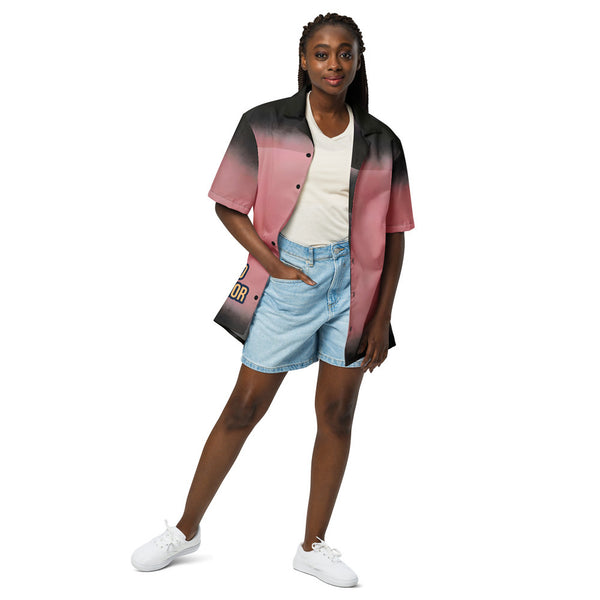 ILLTOCHILL Endometriosis awareness Endo support Unisex button shirt – Women's Front (Black)