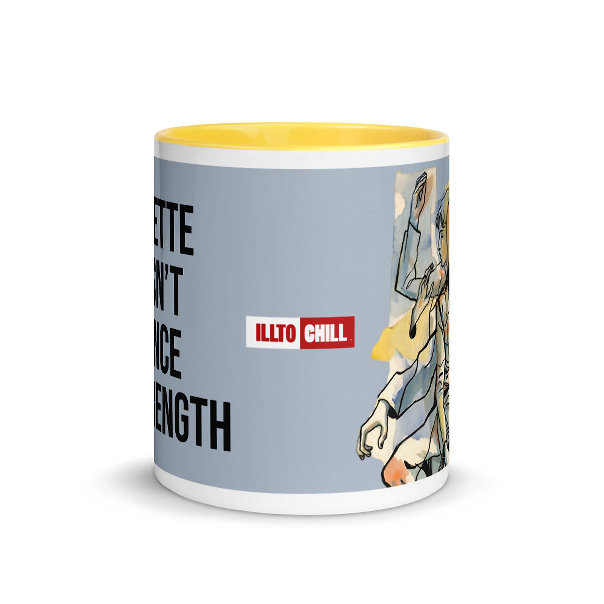 ILLTOCHILL Tourette syndrome awareness TS gift Mug with Color Inside – Flat Front