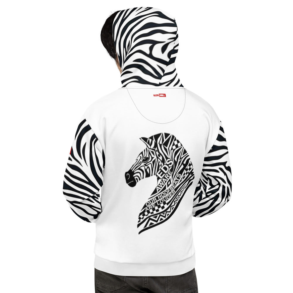 ILLTOCHILL EDS ehler danlos syndrome awareness gift heavyweight Unisex Hoodie – Men's Back (Black)