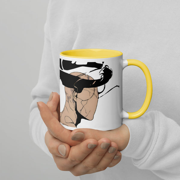 ILLTOCHILL CPTSD awareness Complex Post-Traumatic Stress disorder gift Mug with Color Inside – Lifestyle 4 Right