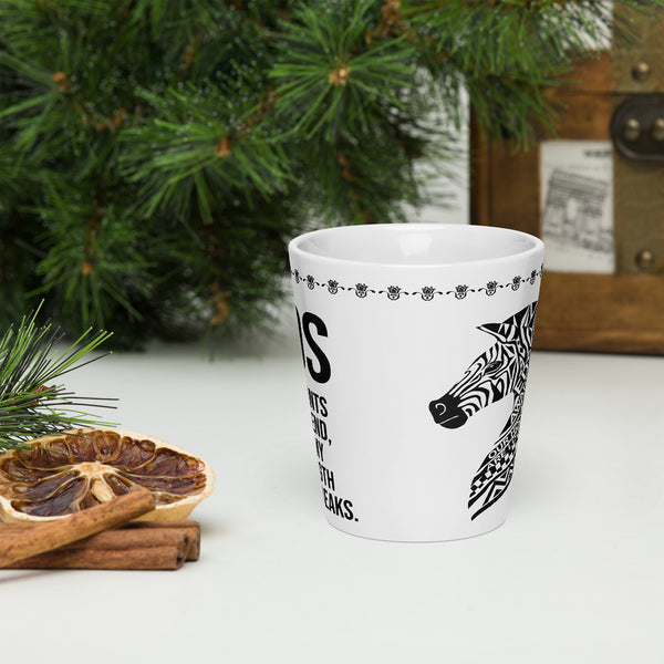 ILLTOCHILL EDS ehler danlos syndrome awareness gift Latte mug – Lifestyle 3 Front