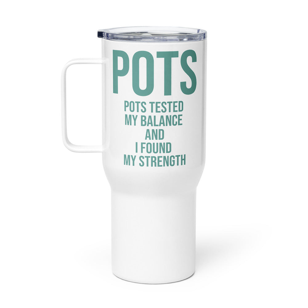 ILLTOCHILL POTS awareness gift Travel mug with a handle – Flat Right