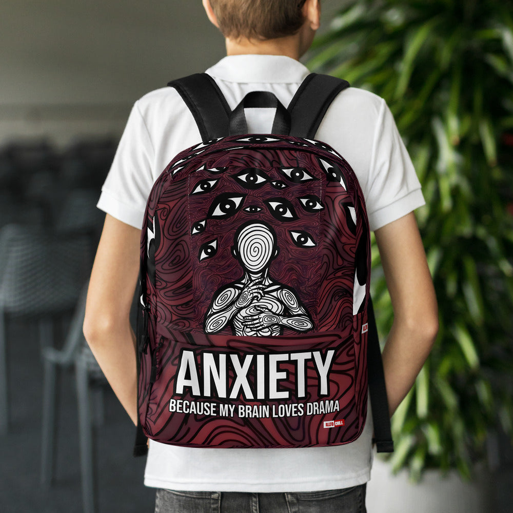 ILLTOCHILL Anxiety Awareness Backpack – Lifestyle Back (Black)