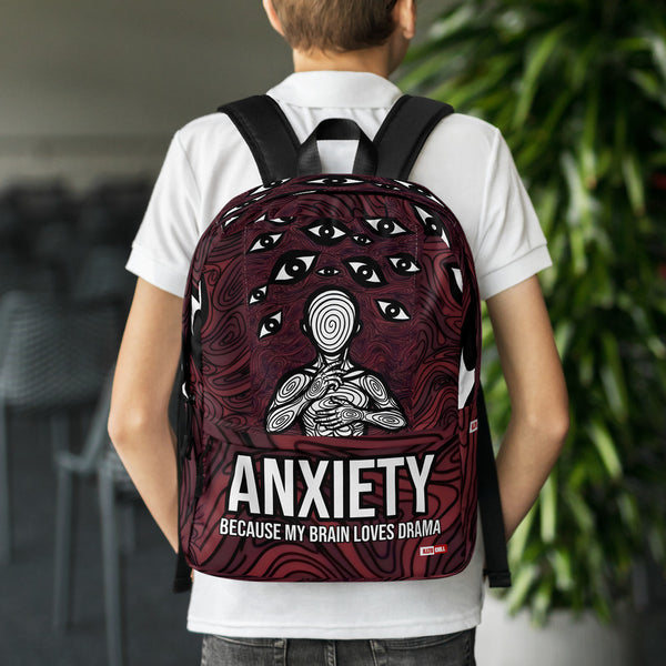 ILLTOCHILL Anxiety Awareness Backpack – Lifestyle Back (Black)