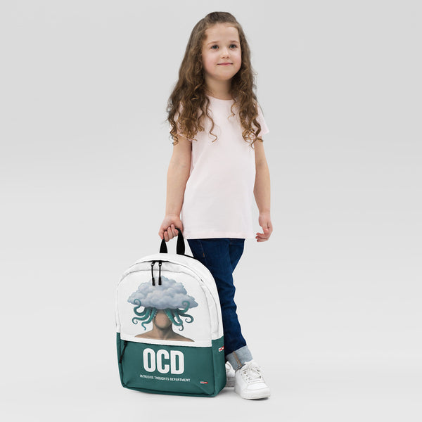 ILLTOCHILL OCD Awareness Backpack – Girl's 2 Front (Clear)