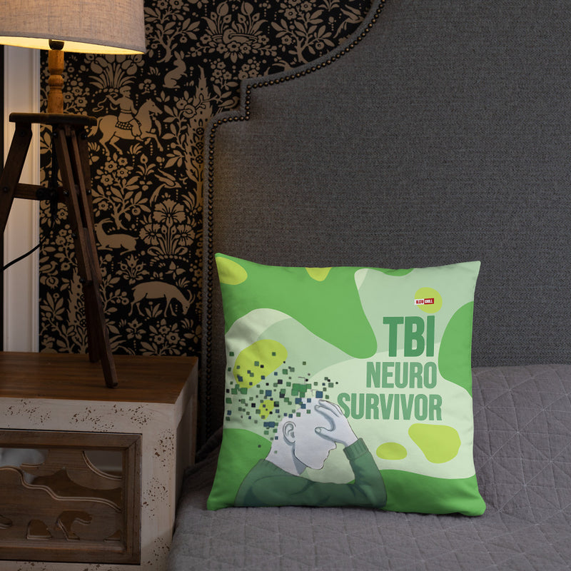 ILLTOCHILL TBI Support Pillow – Lifestyle Front Lifestyle 2 (White)