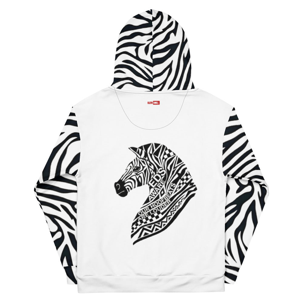 ILLTOCHILL EDS ehler danlos syndrome awareness gift heavyweight Unisex Hoodie – Flat Back (Black)