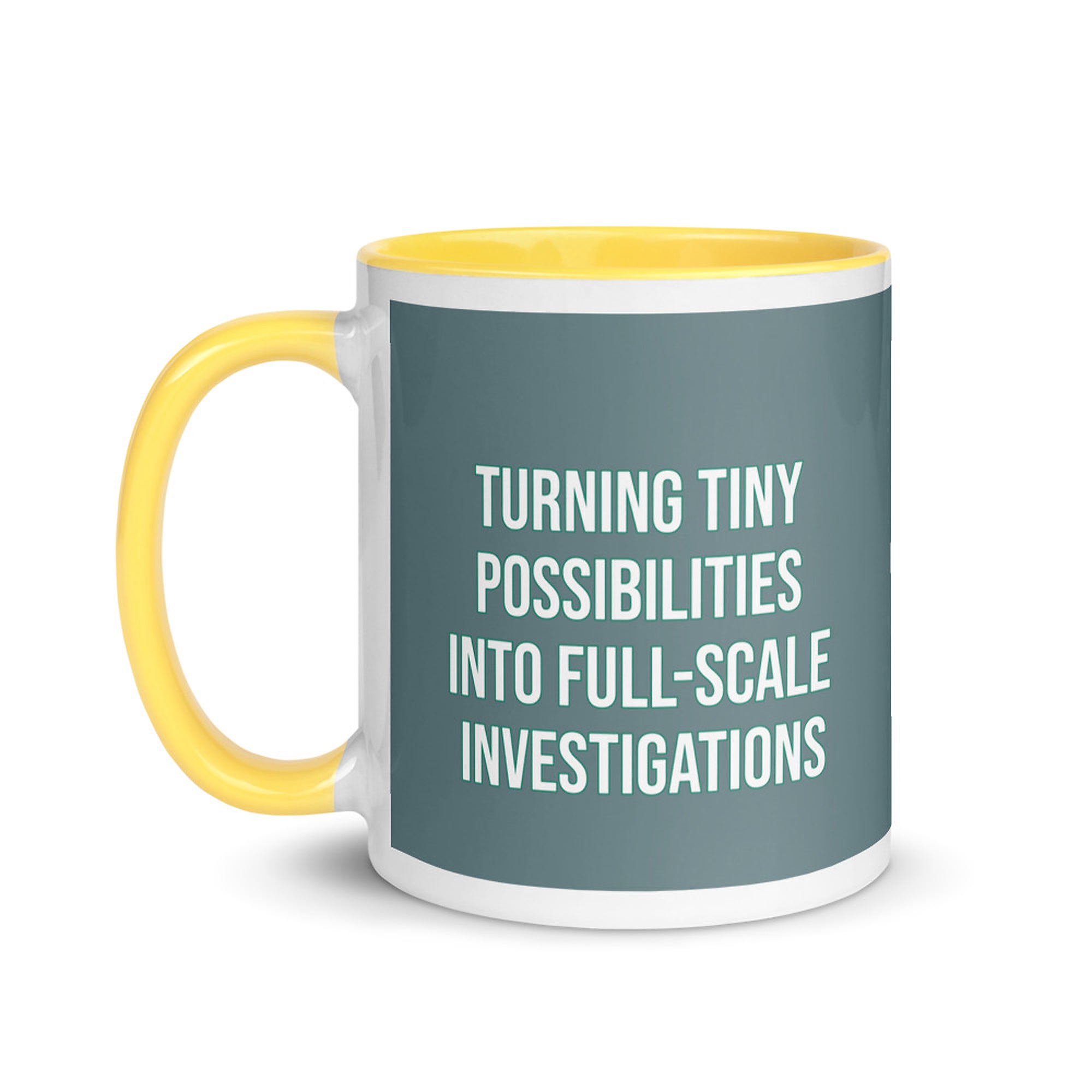 ILLTOCHILL OCD awareness Obsessive-Compulsive Disorder gift Mug with Color Inside – Flat Left