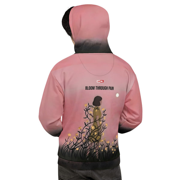 ILLTOCHILL Endometriosis awareness Endo warrior gift heavyweight unisex Hoodie – Men's Back (Black)