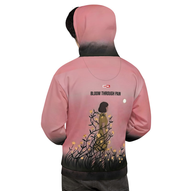 ILLTOCHILL Endometriosis awareness Endo warrior gift heavyweight unisex Hoodie – Men's Back (Black)