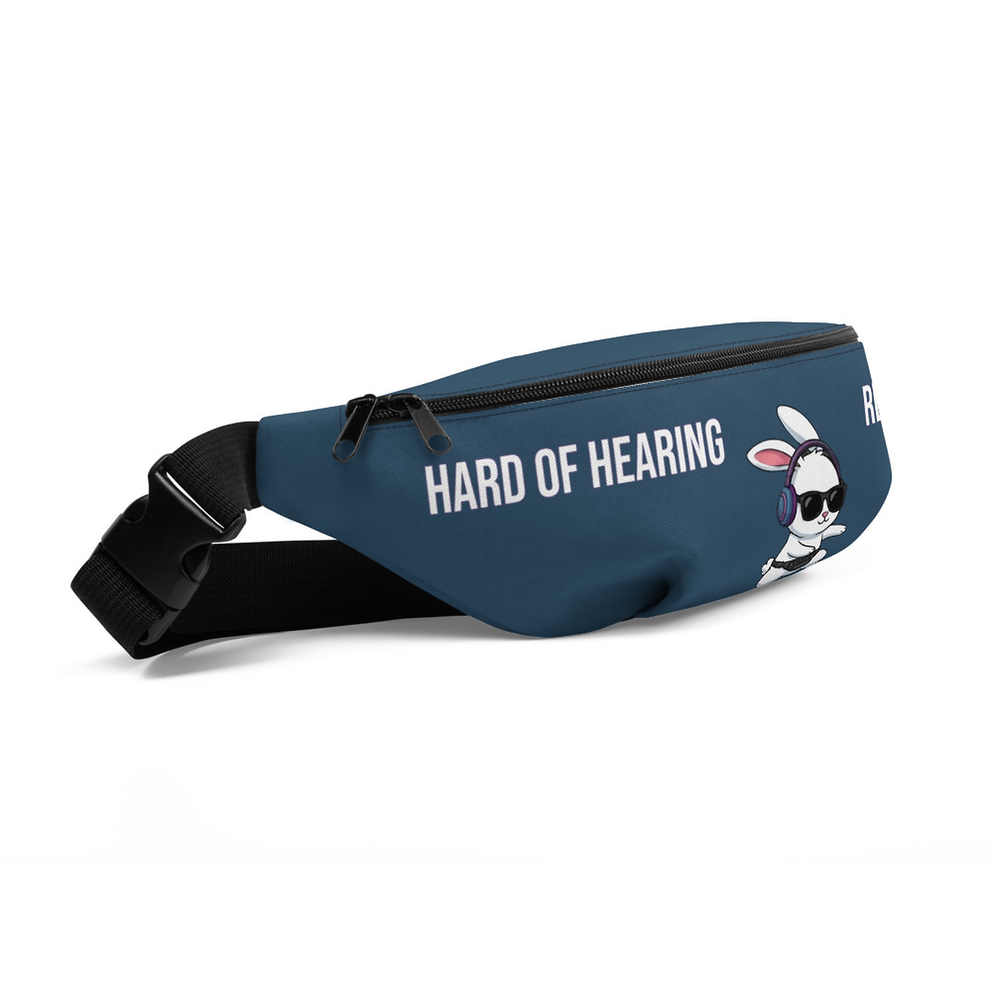 ILLTOCHILL Hard of Hearing Awareness Fanny Pack – Default Front Left (Black)