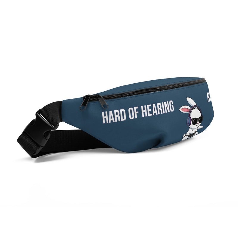 ILLTOCHILL Hard of Hearing Awareness Fanny Pack – Default Front Left (Black)
