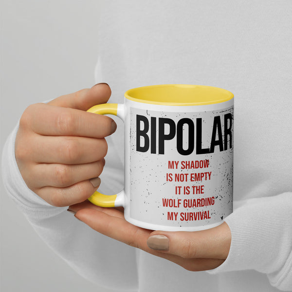 ILLTOCHILL Bipolar disorder gift Mug with Color Inside – Lifestyle 4 Left