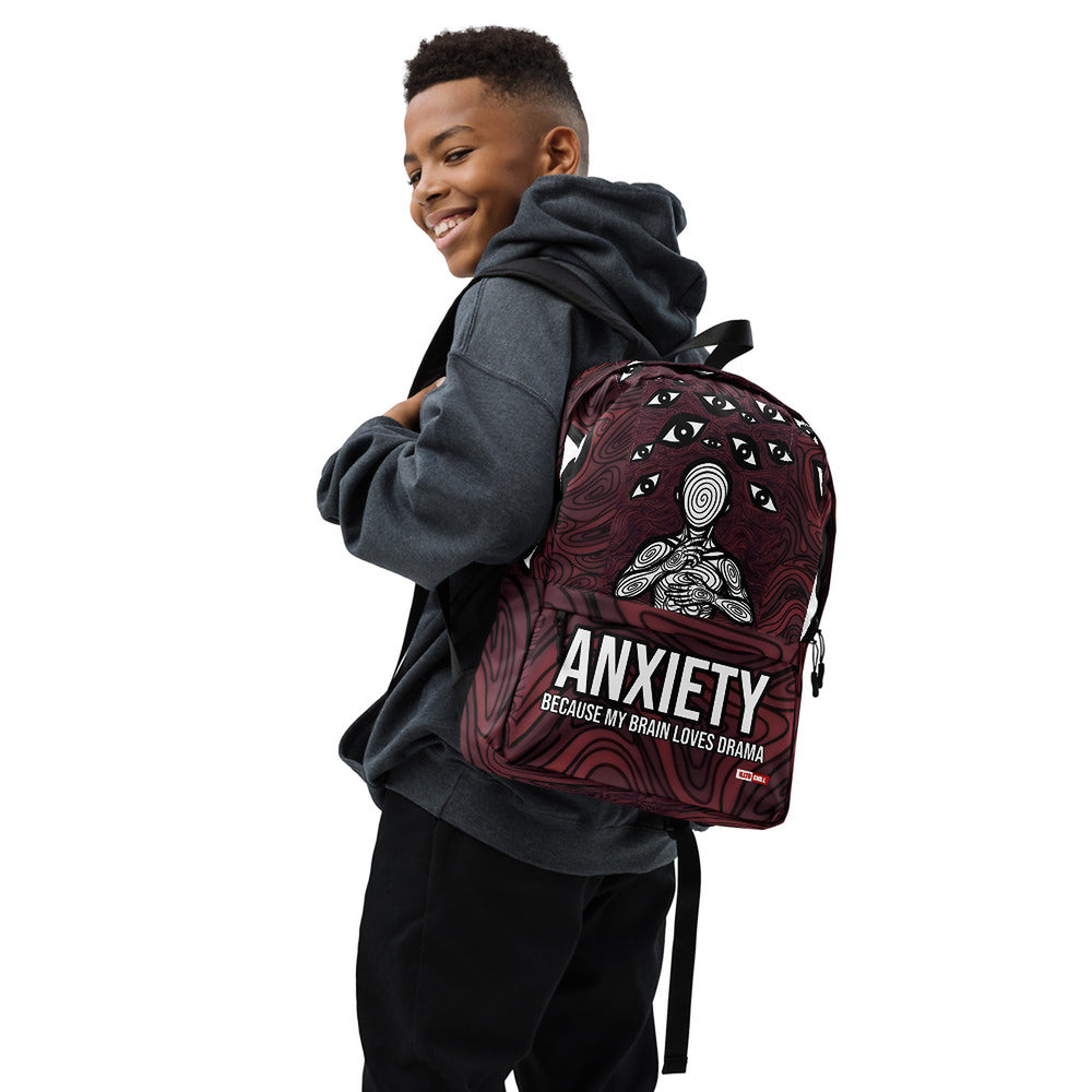 ILLTOCHILL Anxiety Awareness Backpack – Boy's Right (Black)