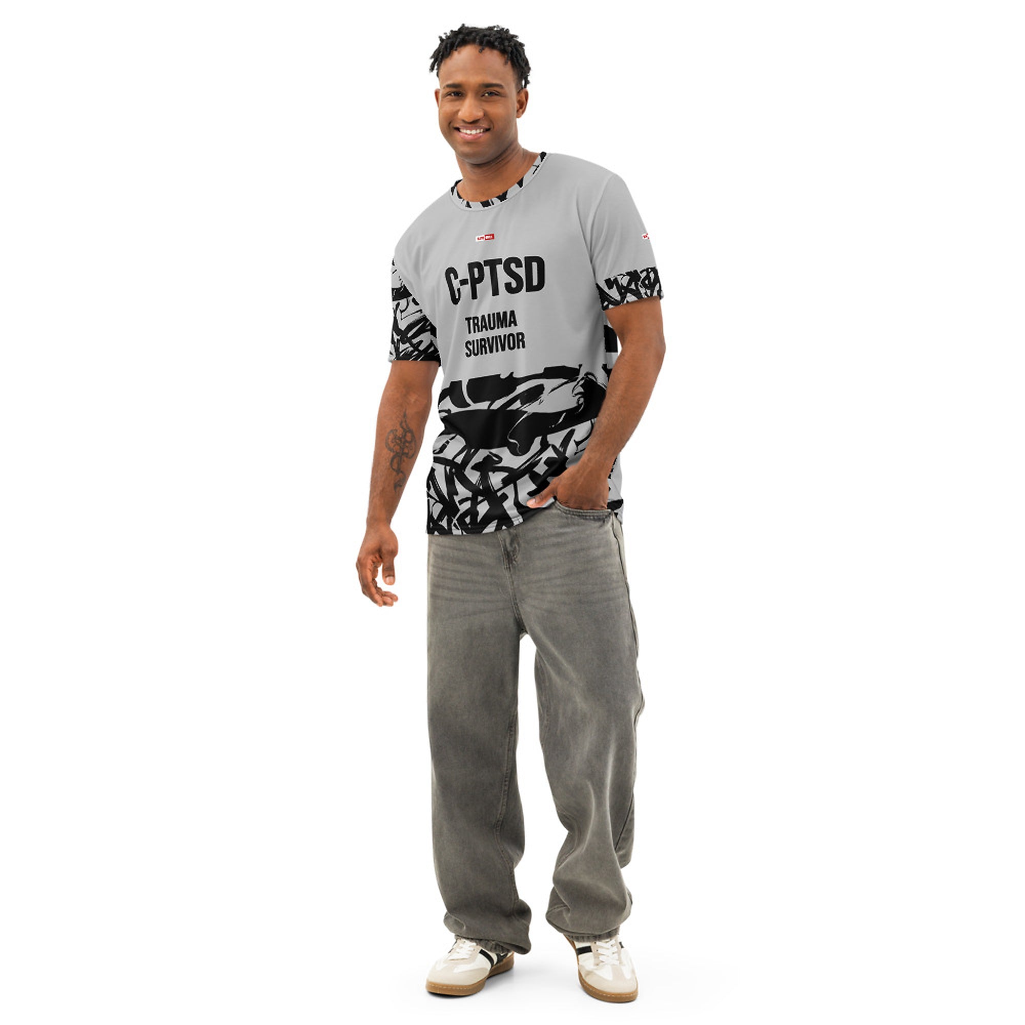 ILLTOCHILL C-PTSD Support T-Shirt – Men's Front (Black)