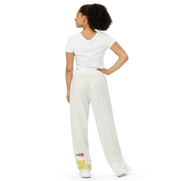 ILLTOCHILL Endometriosis Awareness Pants – Women's Back (White)