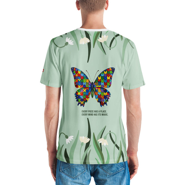 ILLTOCHILL Autism Awareness T-Shirt – Men's Back (White)