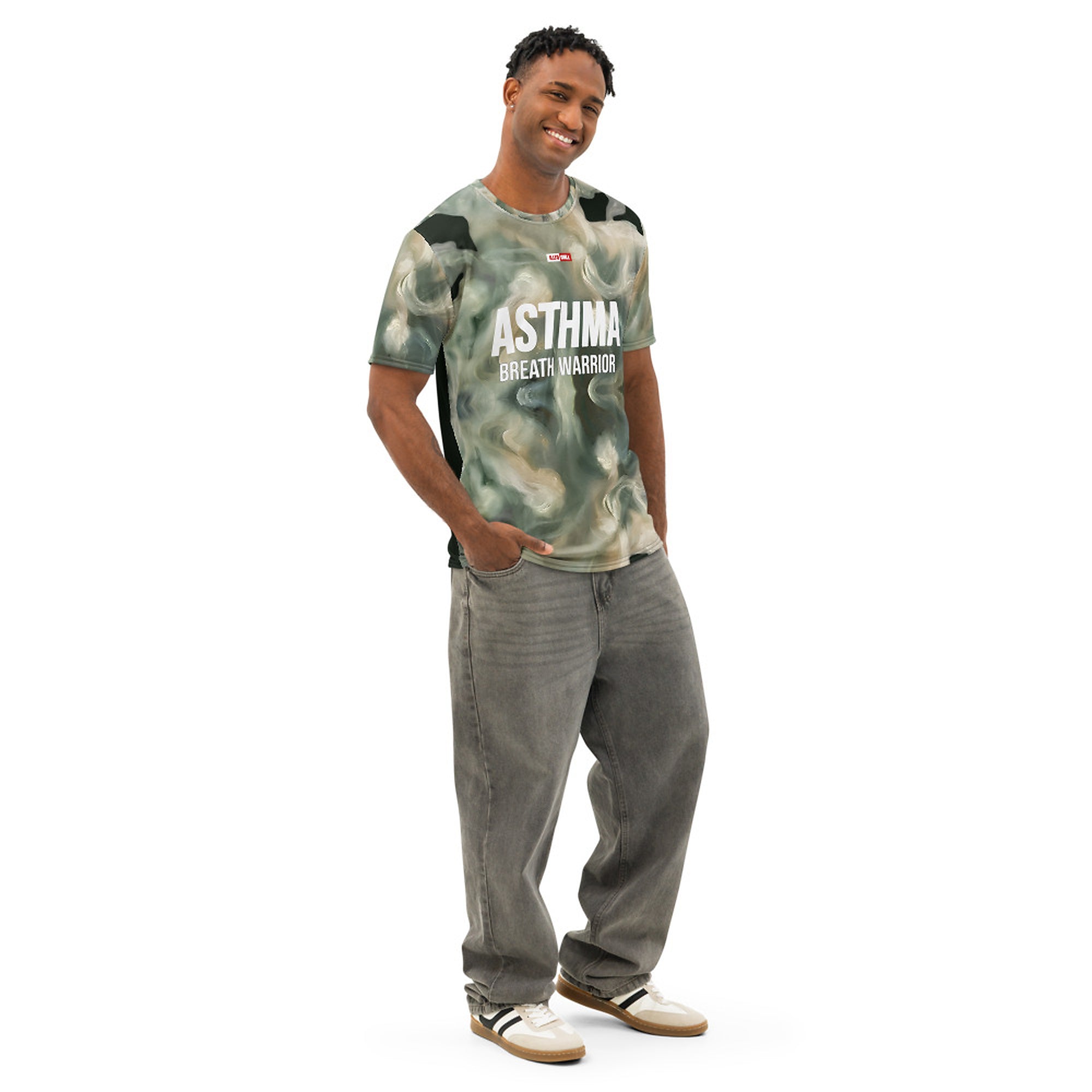 ILLTOCHILL Asthma Support T-Shirt – Men's Right Front (Black)
