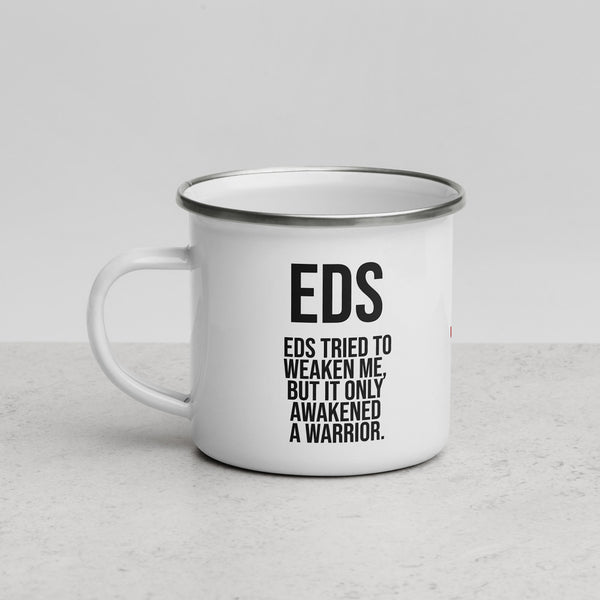 ILLTOCHILL EDS ehler danlos syndrome awareness gift Enamel Mug – Lifestyle 3 Left