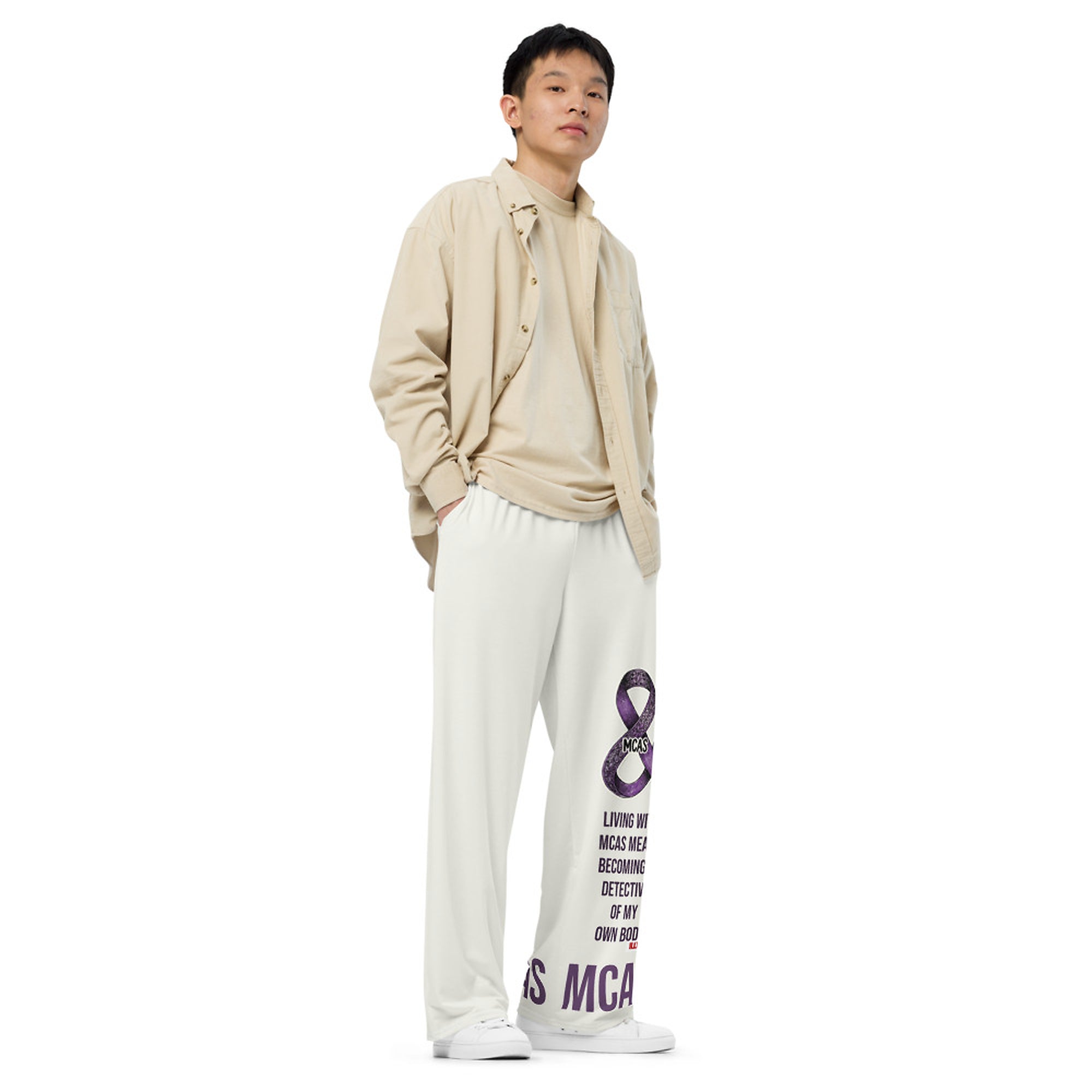 ILLTOCHILL MCAS Awareness Pants – Men's Lifestyle Right Front (White)