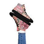 ILLTOCHILL Tourette's Syndrome Awareness Women's High Top Shoes – Women's Lifestyle 2 Left (Tourette's Syndrome Awareness Women's High Top Shoes)