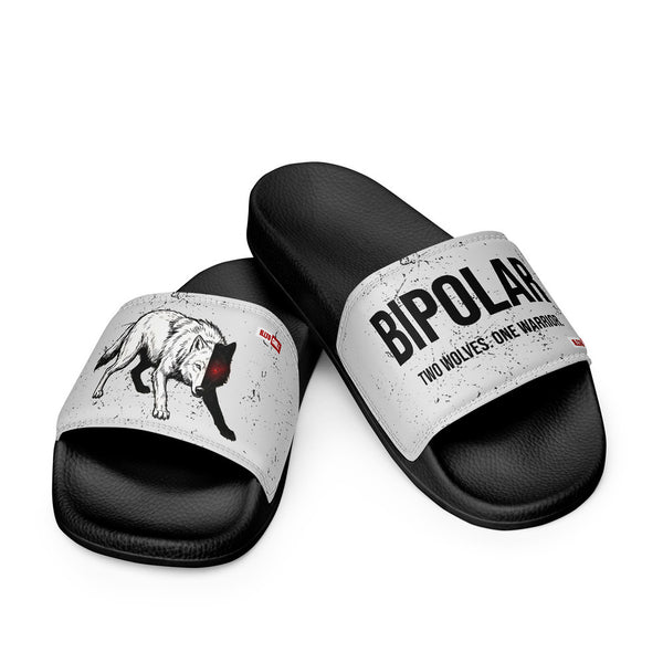 ILLTOCHILL Bipolar Support Men's Slides – Flat 3 Front (Bipolar Support Men's Slides)