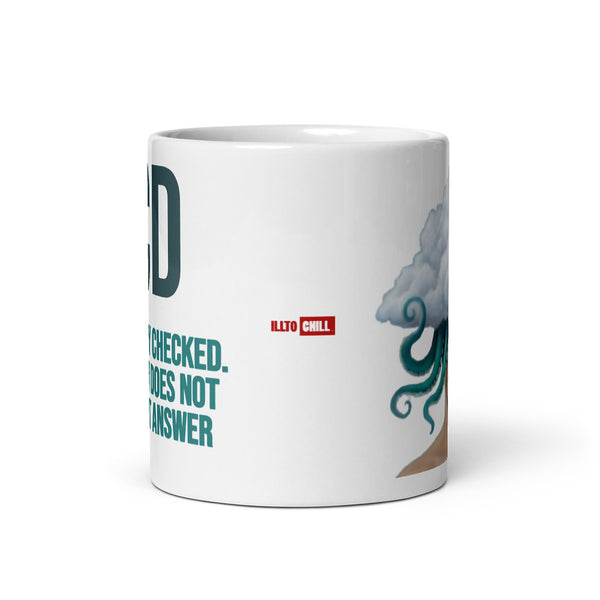 ILLTOCHILL OCD awareness Obsessive-Compulsive Disorder gift White glossy mug – Default Front view