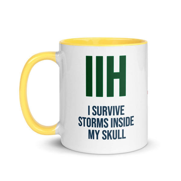 ILLTOCHILL IIH awareness Idiopathic Intracranial Hypertension support gift Mug with Color Inside – Flat Left