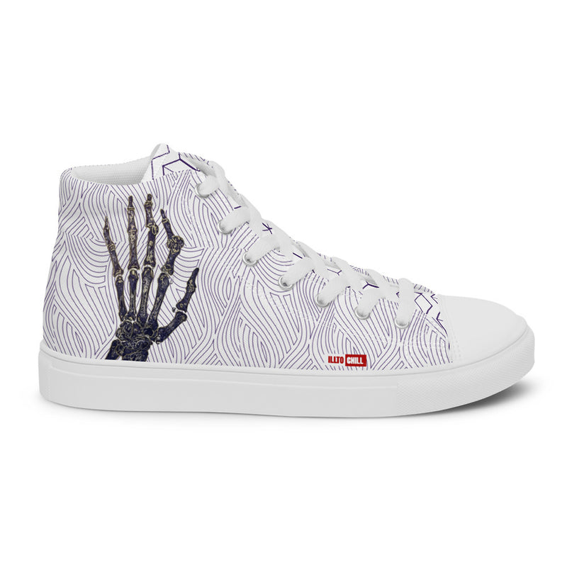 ILLTOCHILL RA awareness Rheumatoid Arthritis support gift Men’s high top canvas shoes – Flat 2 Right Outside