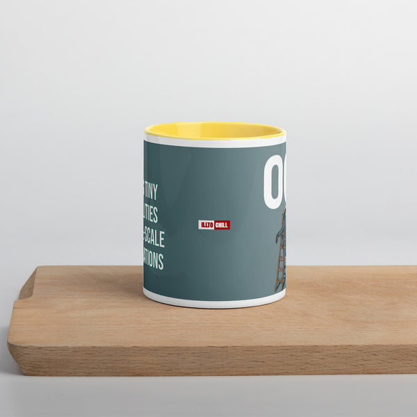 ILLTOCHILL OCD awareness Obsessive-Compulsive Disorder gift Mug with Color Inside – Lifestyle Front