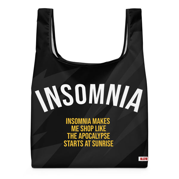 ILLTOCHILL Insomnia Night Owl  Shopping bag – Flat Front (Illtochill Insomnia Night Owl Shopping Bag)