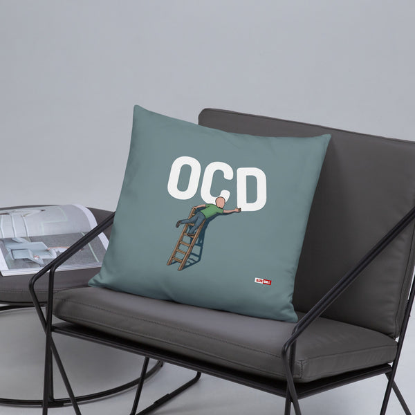 ILLTOCHILL OCD Awareness Pillow – Lifestyle Front Lifestyle 5 (Black)