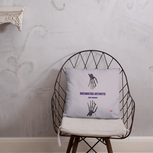 ILLTOCHILL RA awareness Rheumatoid Arthritis support gift Pillow – Lifestyle Front Lifestyle 1 (Black)