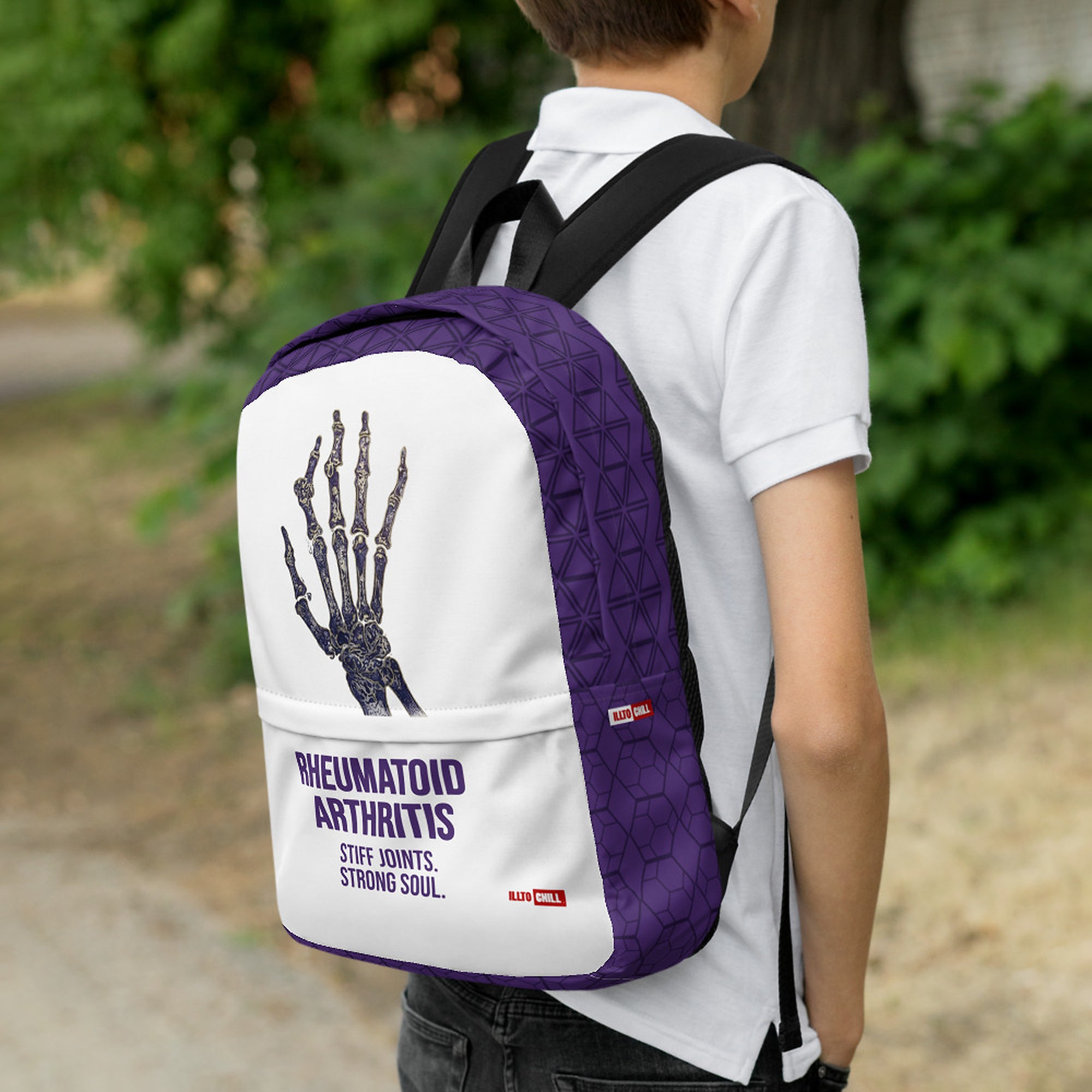 ILLTOCHILL RA Awareness Backpack – Lifestyle Right (Clear)