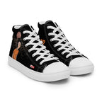 ILLTOCHILL MS awareness Multiple Sclerosis support gift Men’s high top canvas shoes – Flat Right Front
