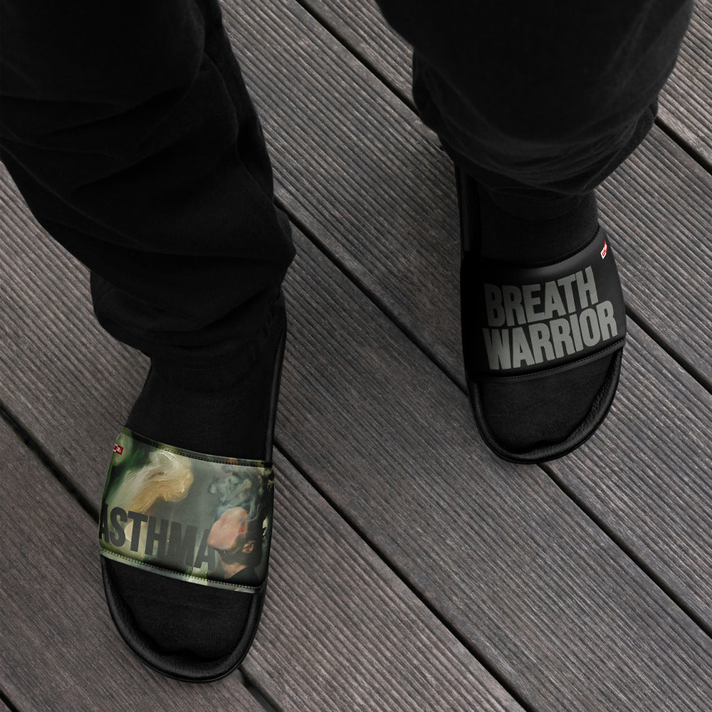 ILLTOCHILL Asthma Support Men's Slides – Men's Lifestyle Front (Asthma Support Men's Slides)
