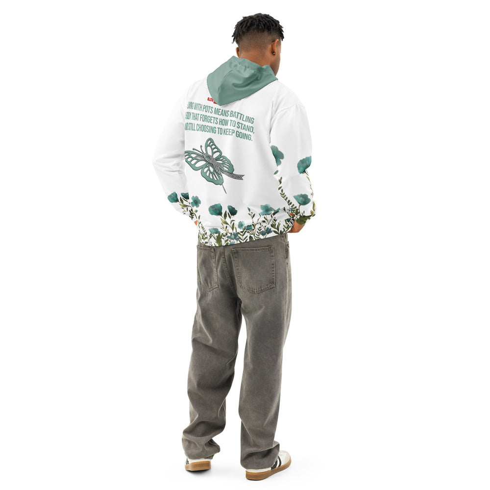 ILLTOCHILL POTS awareness gift Unisex cotton hoodie – Men's Back (White)